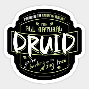 DRUID Fantasy RPG GM Dungeon Game Master DM boardgame tee Sticker